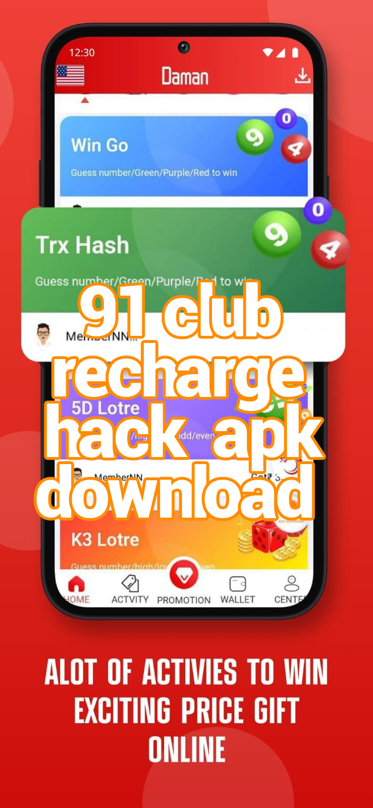 91 club recharge hack apk download Screenshots